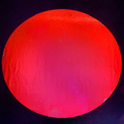 DC813C-CBS Thin Dichroic Candy Apple On Clear 4"x4.75"  - 90 COE