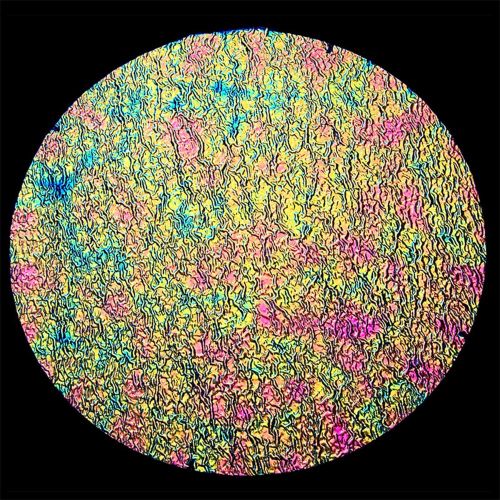 DC815C-CBS Dichroic Pink/ Emerald Green On Clear Ripple 4"x4.75"  - 90 COE