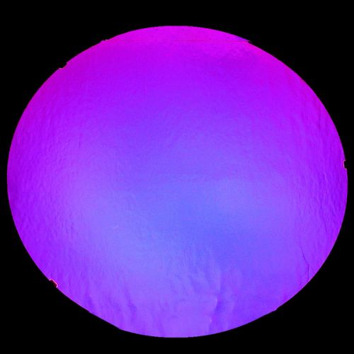 DC844C-CBS Thin Dichroic Magenta Blue On Black 4"x4.75"- 90 COE