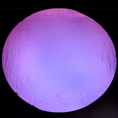 DC864C-CBS Thin Dichroic Purple On Black 4"x4.75" - 90 COE