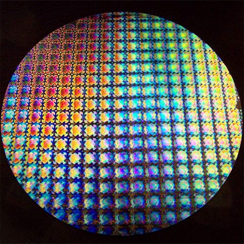 DC896C-CBS Thin Dichroic Mix On Black Puzzle 4"x4.75"- 90 COE