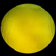 DC946A- CBS Thin Florentine Dichroic Blue/Gold On Clear 19" Round - 90 COE