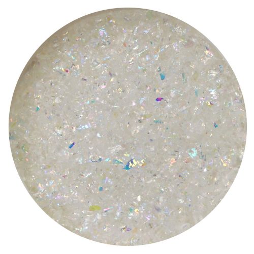 DF559- CBS Dichroic Frit Flakes Rainbow Clear Medium 96 COE