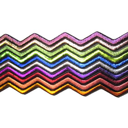 DWF202- CBS Dichroic Wavy Firestrips Primary Colors 3mm 96 COE
