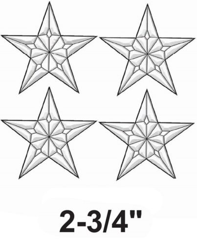 EC225-Exquisite Cluster 5 Point Star