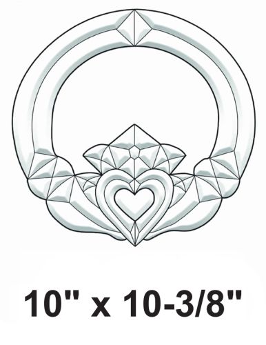 EC820-Exquisite Cluster Irish Claddagh