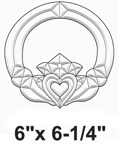 EC821-Exquisite Cluster Irish Claddagh