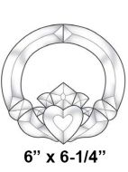 EC821-Exquisite Cluster Small Irish Claddagh
