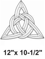 EC825-Exquisite Cluster Celtic Triangle