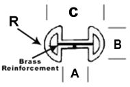 2202 Cascade 1/4" Round H Reinforced Lead Came #REFORCE RH6 