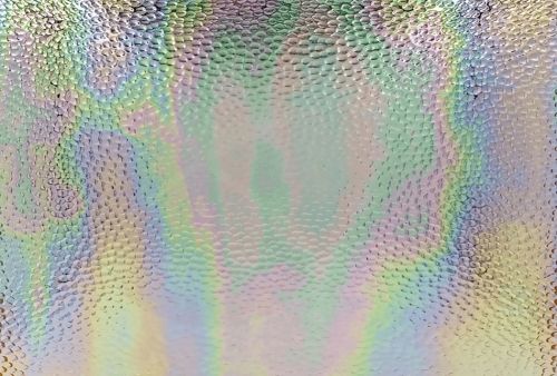 W1172-Iridized Clear Hammered 