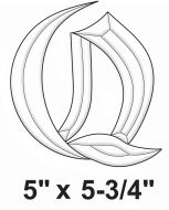 BLQ -Exquisite Bevel Cluster Letter Q