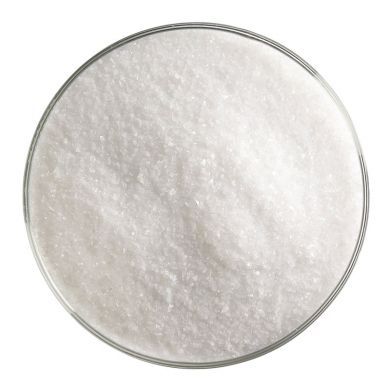 BU011301F- Bullseye Frit Fine White Opal 5lb Jar - 90 COE