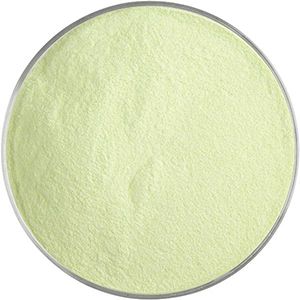 BU031298F- Bullseye Frit Powder Peapod Opal 1lb Jar - 90 COE