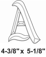 BLA -Exquisite Bevel Cluster Letter A