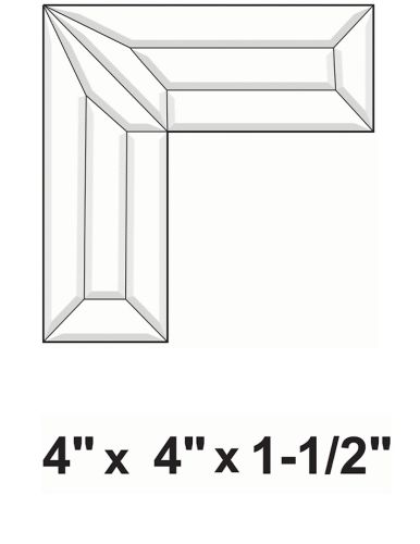 BC431-Bevel Cluster 4"x4"x1.5" 