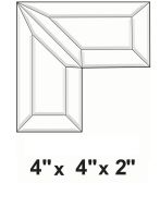 BC432-Bevel Cluster 4"x4"x2" 