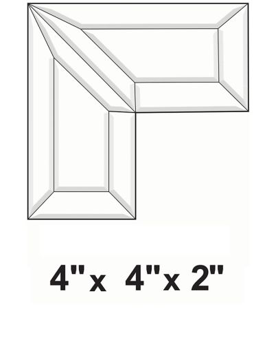 BC432-Bevel Cluster 4"x4"x2" 
