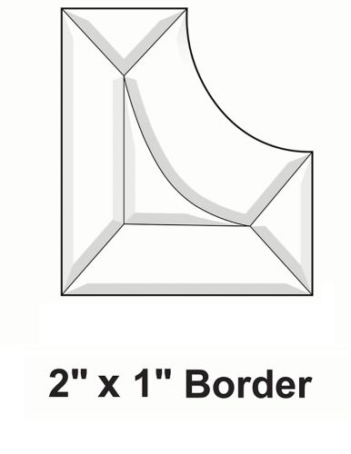 BC442-Bevel Cluster 2"x1" Border