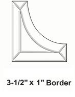 BC443-Bevel Cluster 3.5"x1" Border