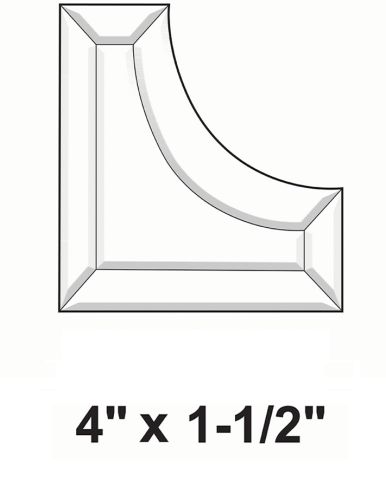 BC444-Bevel Cluster 4"x1-1/2" 