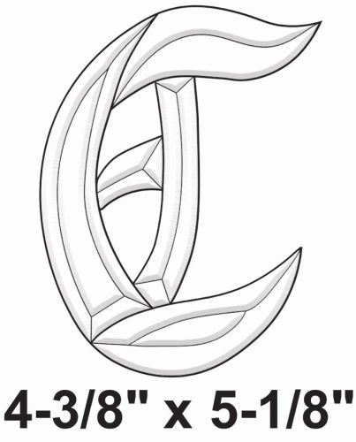 BLC -Exquisite Bevel Cluster Letter C