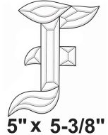 BLF -Exquisite Bevel Cluster Letter F 