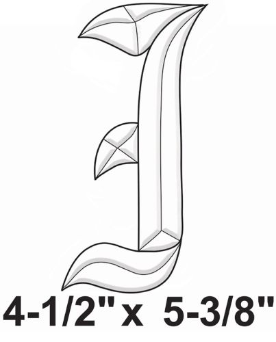 BLI -Exquisite Bevel Cluster  Letter I 