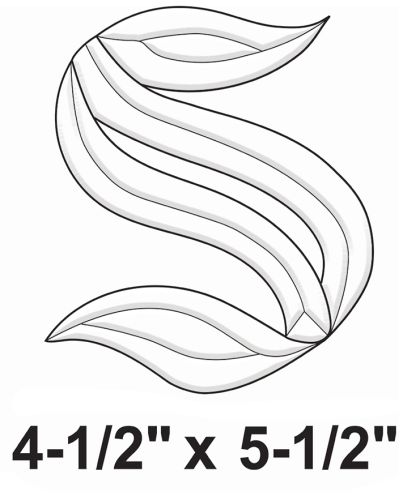 BLS -Exquisite Bevel Cluster Letter S