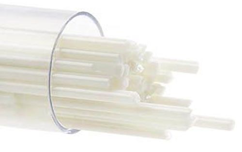 BU013772- Bullseye Glass Stringers 2mm French Vanilla Opal 90 COE