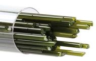 BU024172- Bullseye Glass Stringers 2mm Moss Green Opal 90 COE