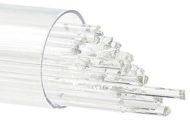 BU110172- Bullseye Glass Stringers 2mm Clear 90