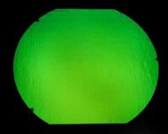 DC652B-CBS Thin 96 Dichroic Green On Black 8"x9"- 96 COE