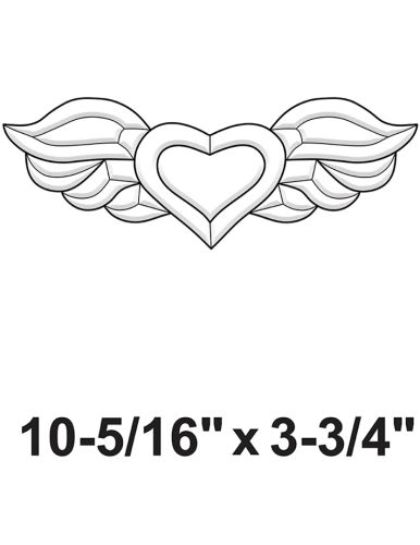 EC251-Exquisite Cluster Winged Heart