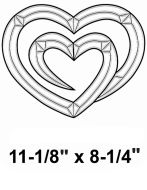 EC253-Exquisite Cluster Two Hearts