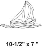 EC812-Exquisite Cluster Sailboat