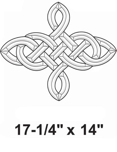 EC826-Exquisite Cluster 4-Point Celtic Knot