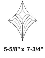 EC906-Exquisite Cluster Flared Diamond