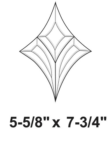 EC906-Exquisite Cluster Flared Diamond