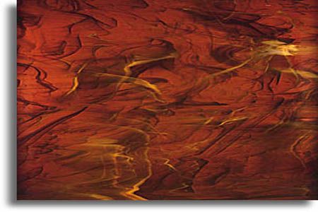 RSF3196-Random Size Dark Amber/White Wispy 96 COE